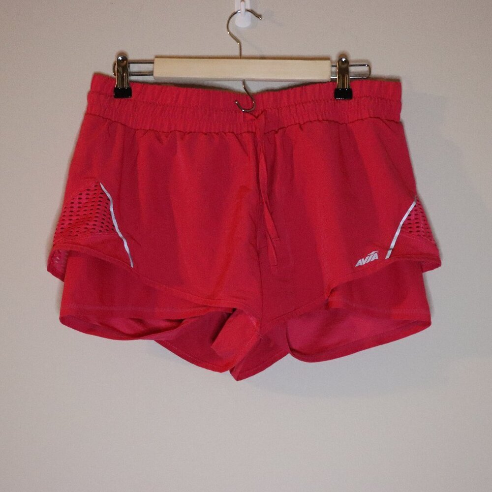 Avia Pink sport short with adjustable drawstring waist, size large